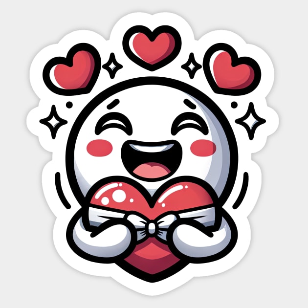 funny face get heart Sticker by Dracoola